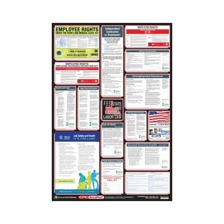 Accuform OSHA SAFETY POSTER COMBO STATE, PPG300LA PPG300LA